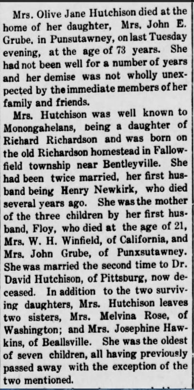 olive Jane Hutchinson